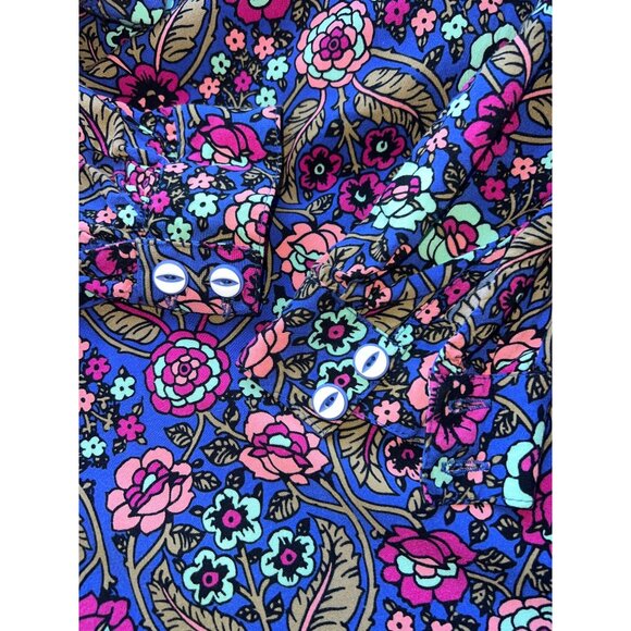 Matilda Jane Dress Womens M Multicolor Floral Long Sleeve Shift Pockets Rayon - Picture 9 of 14